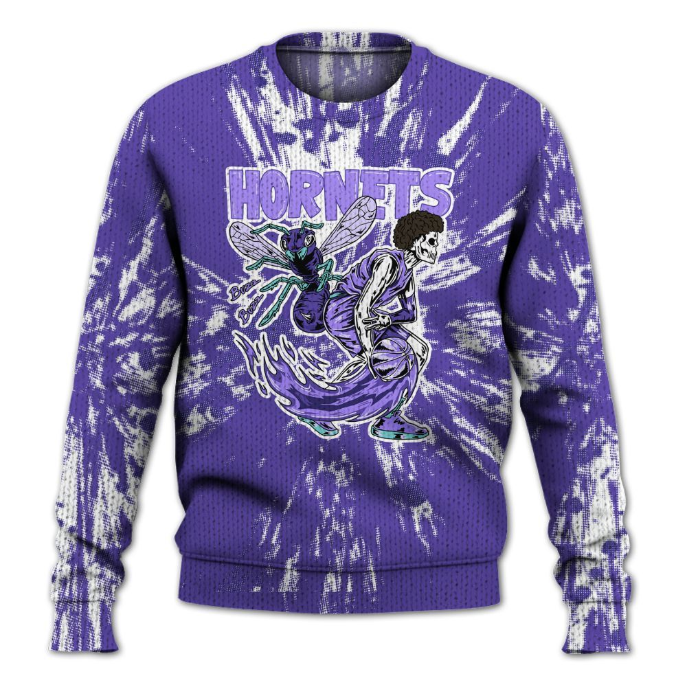 Knitted Sweater To Match Low Hornets 1s - Hornets Skeleton Luxury