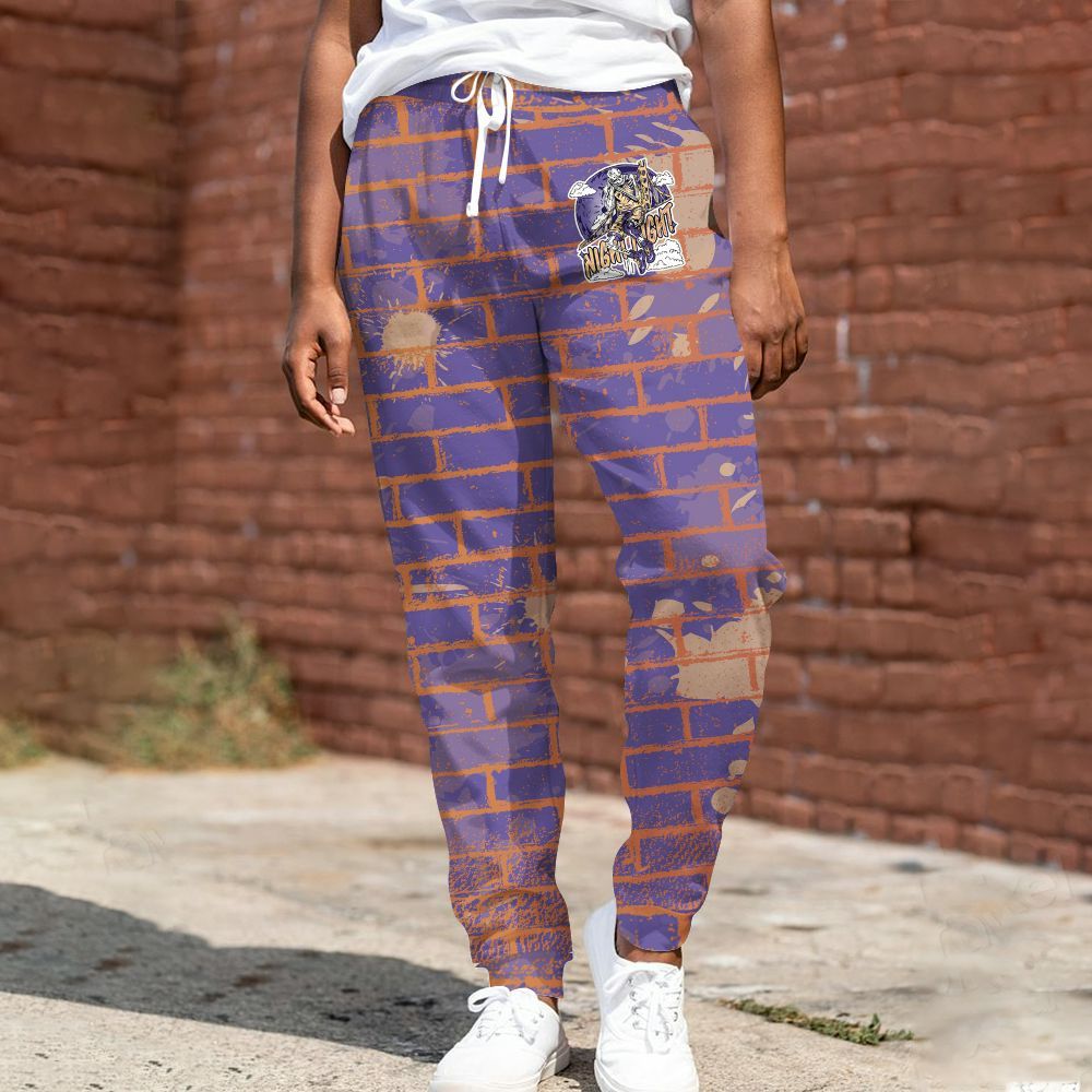 Sweatpant To Match Book Sunset 1s - Seeya Skeleton Brick All Over Print