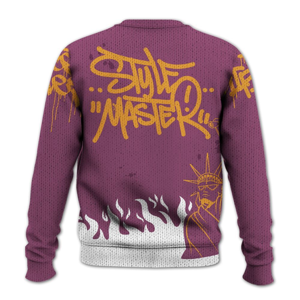 Knitted Sweater To Match High OG Brotherhood 1s - Graphic Fck Around Find Out