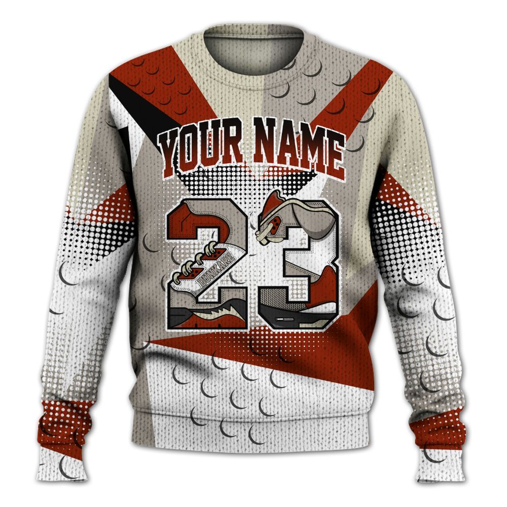 Knitted Sweater To Match El Grito 5s - Poly Custom Name Number 23 5s