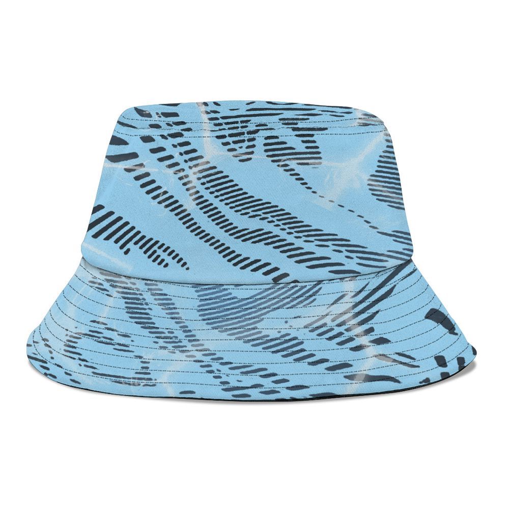 Bucket Hat To Match Legend Blue 11s - Havok Bear Graphic