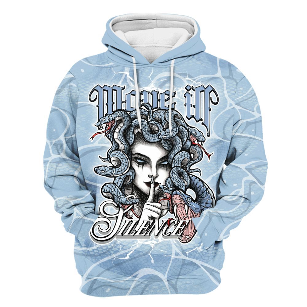 Hoodie To Match Forget Me Not 4s - Girl Move In Silence All Over Print