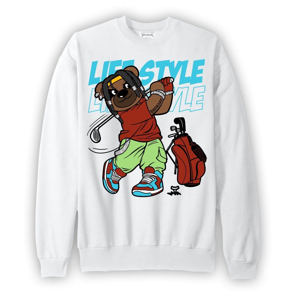 Sweatshirt To match SB Dunk Di'Orr Greenwood Sweatshirt - Way Of Living Bear Graphic