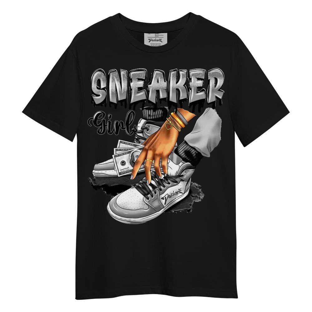 Shirt To Match Black Wolf Grey 12s - SNEAKER Girl Money Drip Unisex Shirt