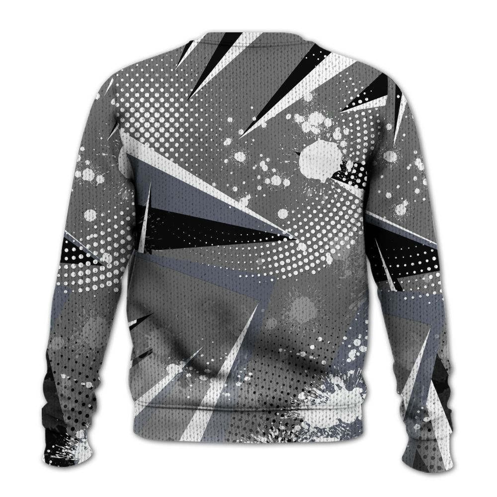 Knitted Sweater To Match Cool Grey 6s - Poly Trust No One Dripping