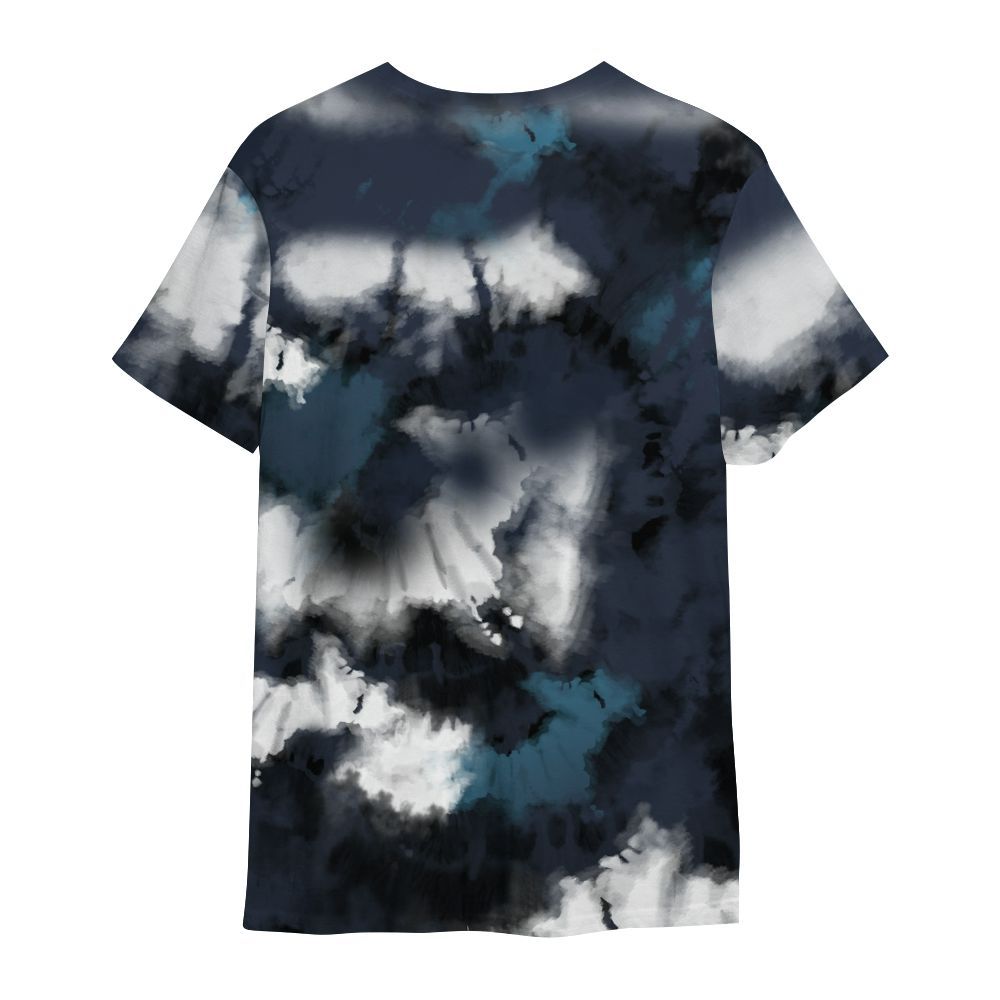 Shirt To Match Retro Obsidian 13s - God Blessed Tie Dye All Over Print