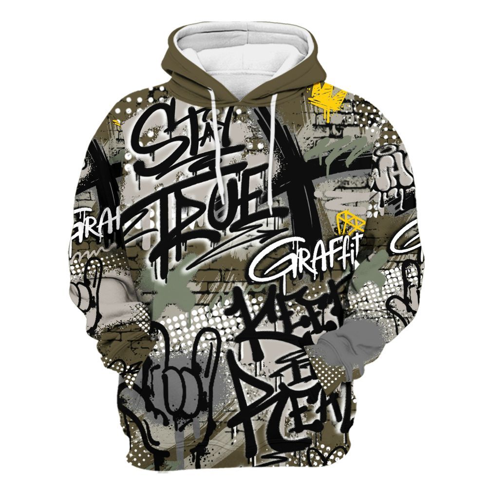 Hoodie To Match Dunk Low Year Of The Snake - True It Real Graffiti Streetwear All Over Print