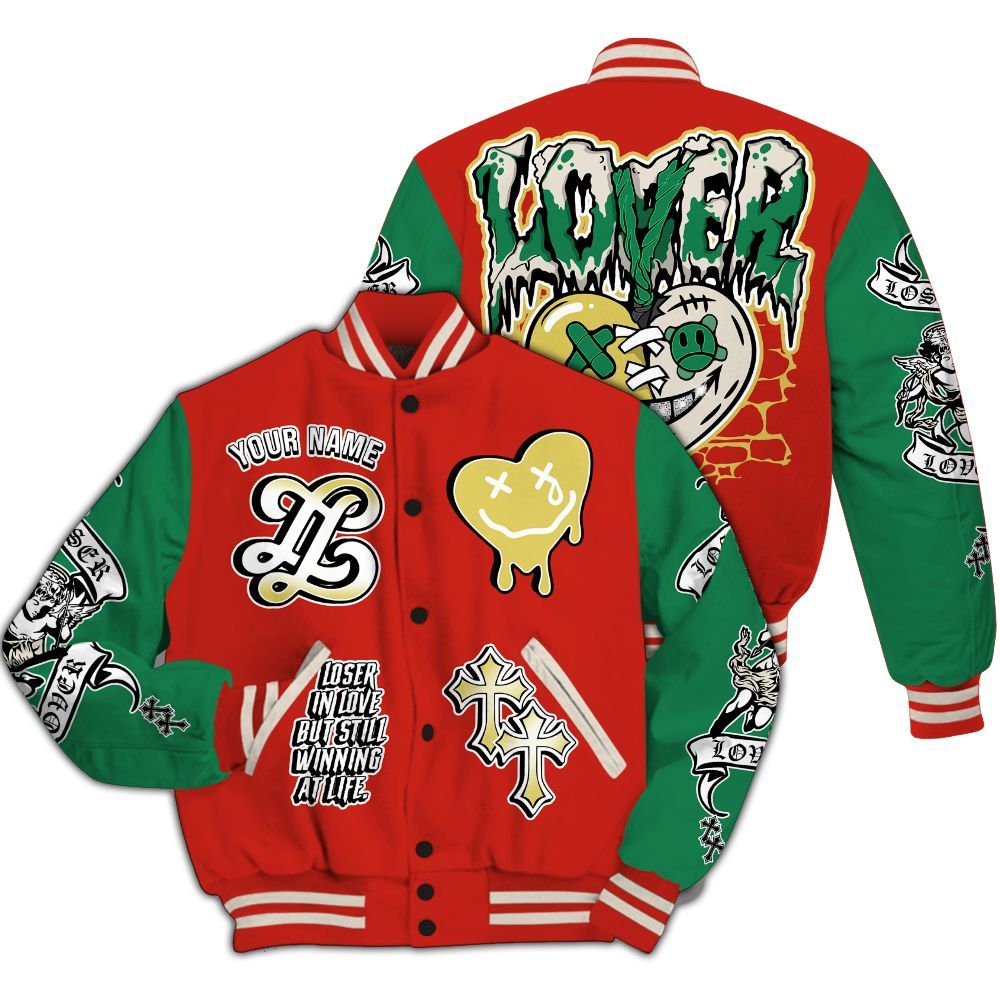 Varsity Jacket To Match Retro El Vuelo 3s - Loser Lover All Over Print