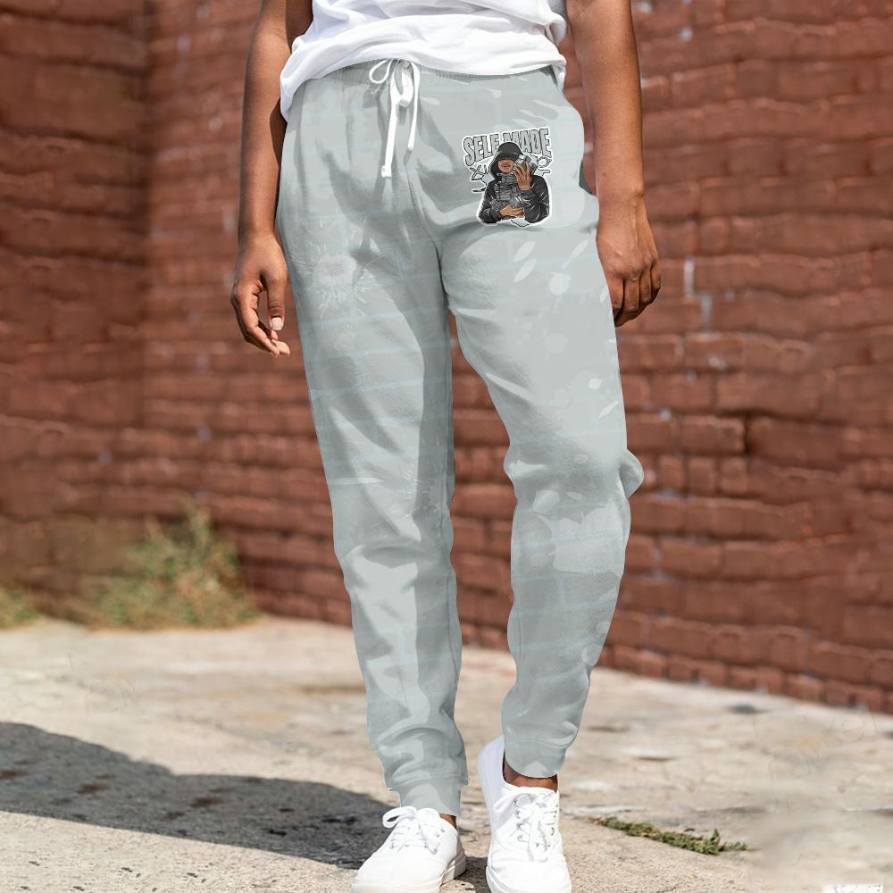 Sweatpant To Match Black Wolf Grey 12s - Selfmade Unique All Over Print