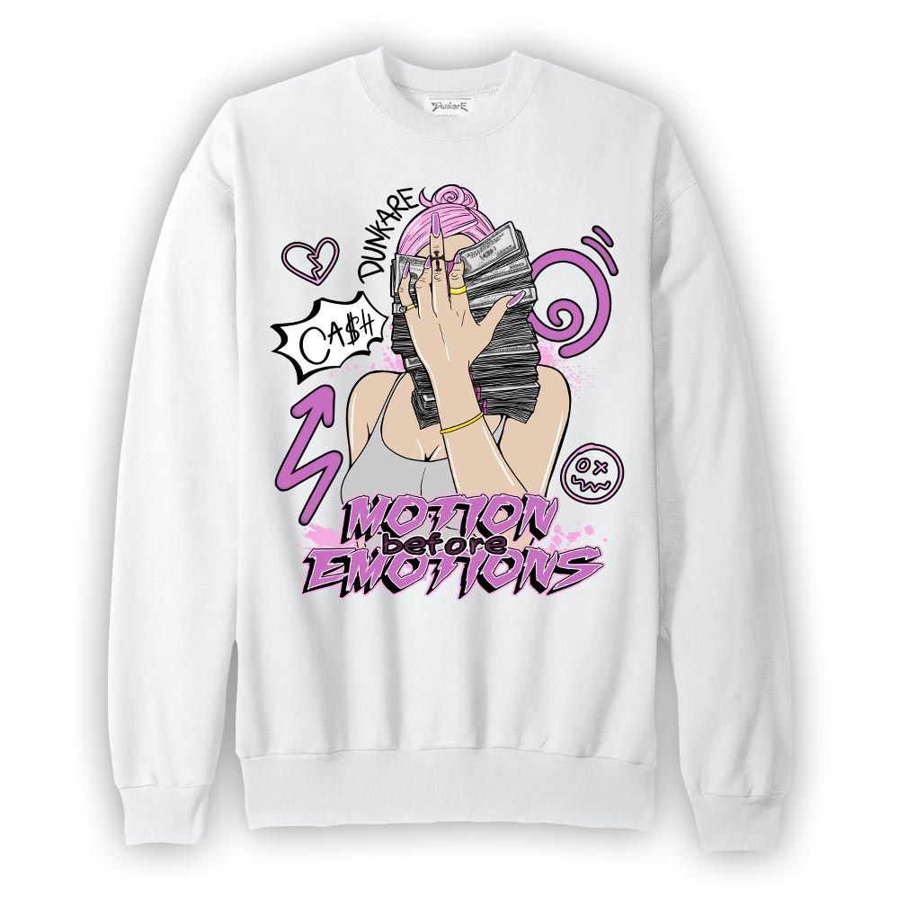 Sweatshirt To match Hyper Violet 4s Sweatshirt - Motions Before Emotions Unique Graphic