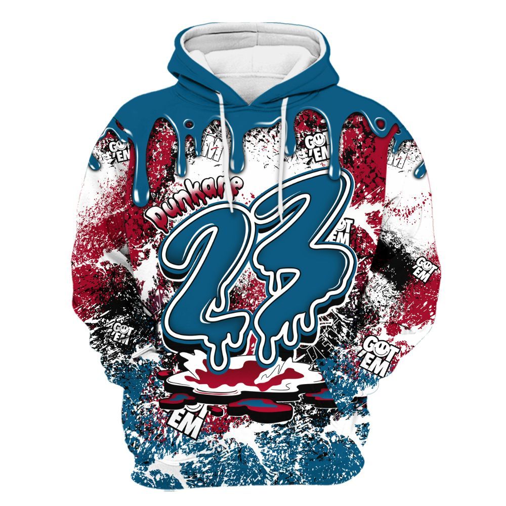 Hoodie To Match GS Messy Room 4s - Dripping 23 Drip All Over Print