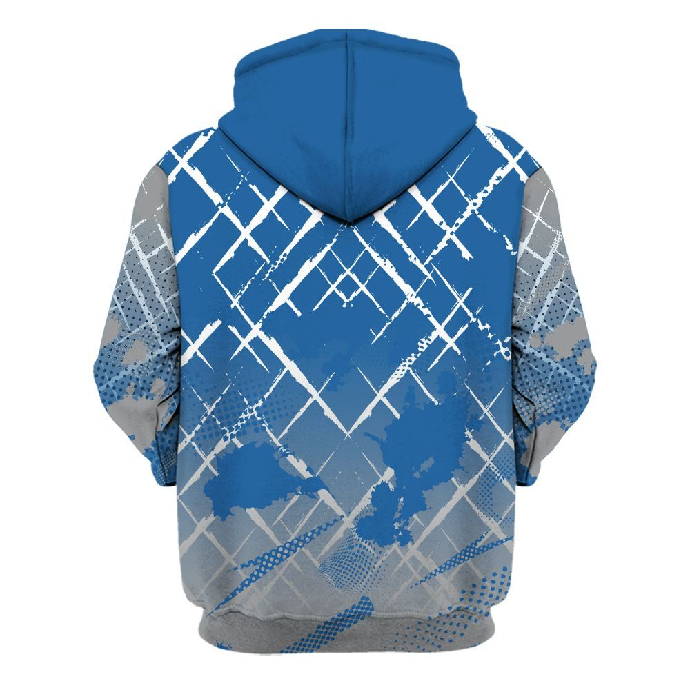 Hoodie To Match French Blue 13s - Halftone Stand Business Dripping All Over Print