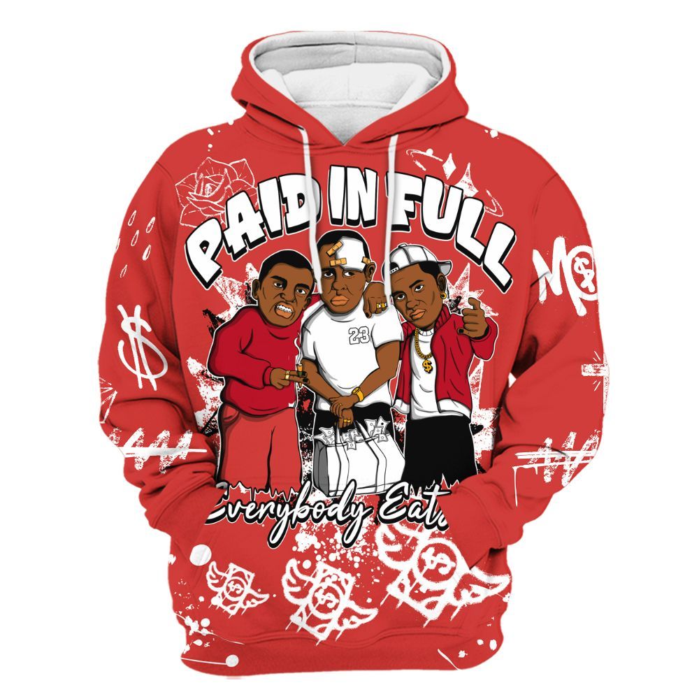 Hoodie To Match Scoot Zeros ODD City - Everybody Paid In Full Crayon All Over Print