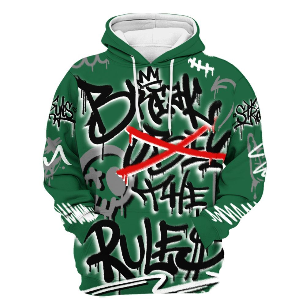 Hoodie To Match High Gorge Green 1s - Break Rules Streetwear All Over Print