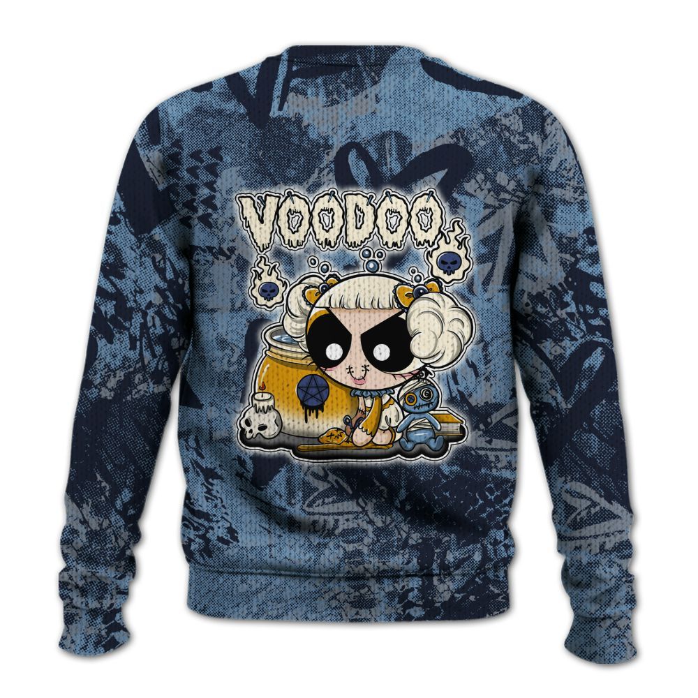 Knitted Sweater To Match High OG First In Flight 1s - Voodooz Heart Grunge