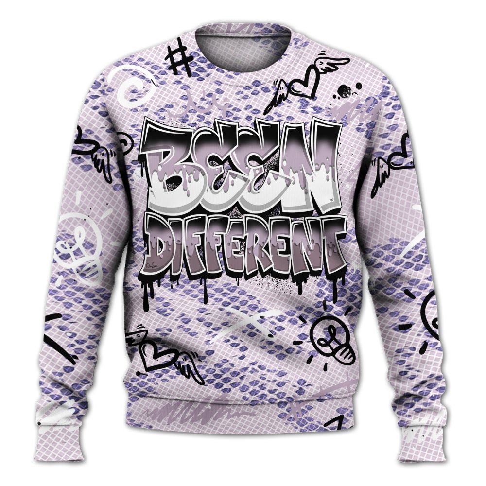 Sweatshirt To Match Air Force 1 Low Purple Snake - Drip Built Di2ferent All Over Print
