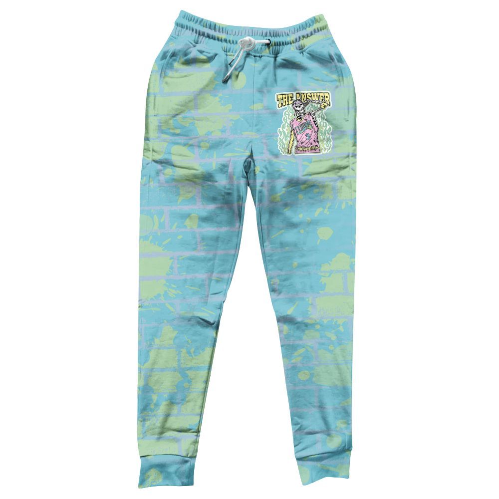 Sweatpant To Match SB Dunk Low Visty - Allen Answer Skeleton Brick All Over Print