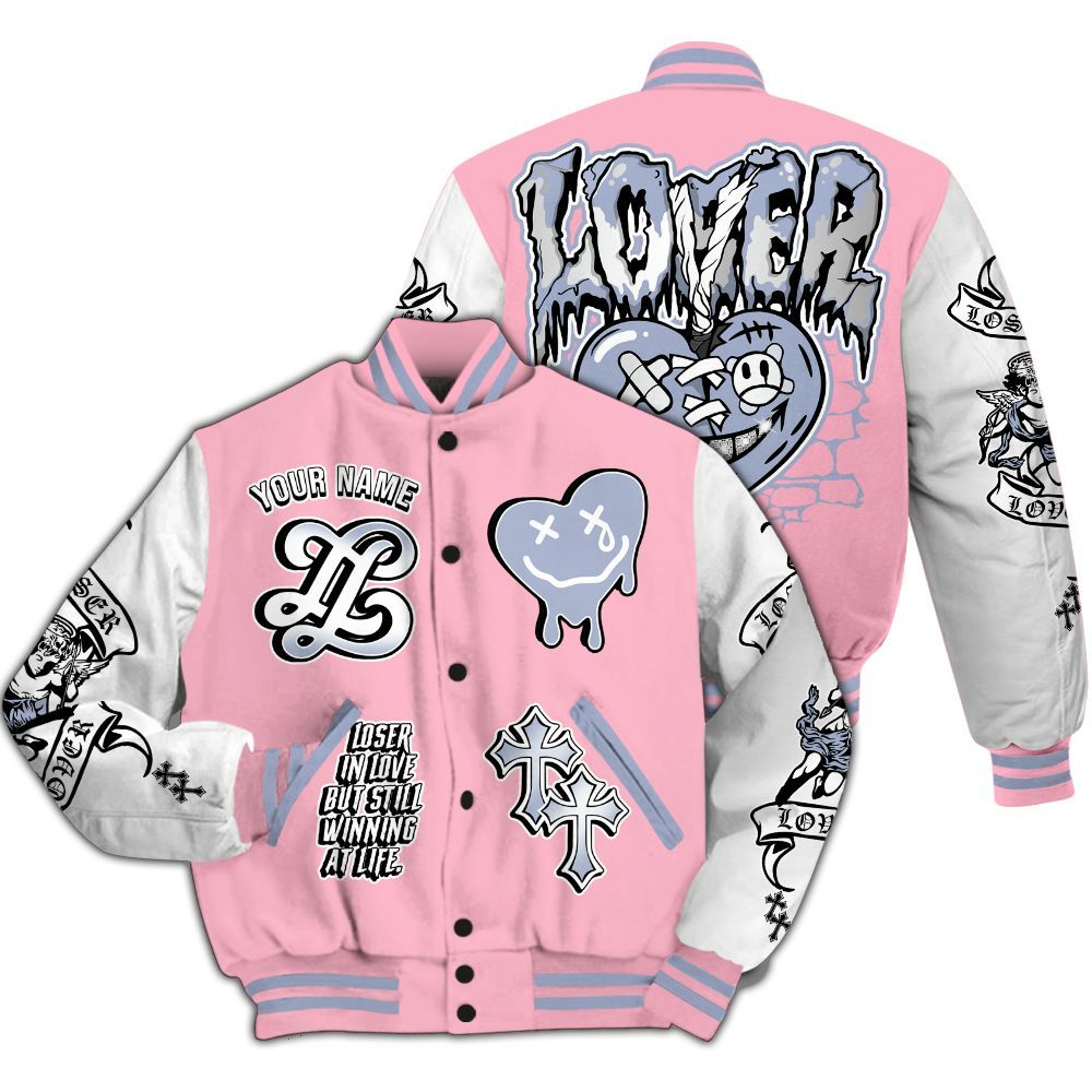 Varsity Jacket To Match Retro 35th Anniversary 5s - LOVER LOSER Custom Name All Over Print