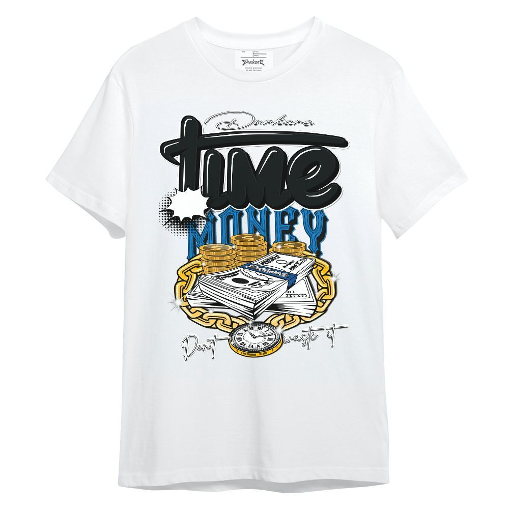Shirt To Match High OG FragmentxULA White Black 1s - Time Is Money Graphic