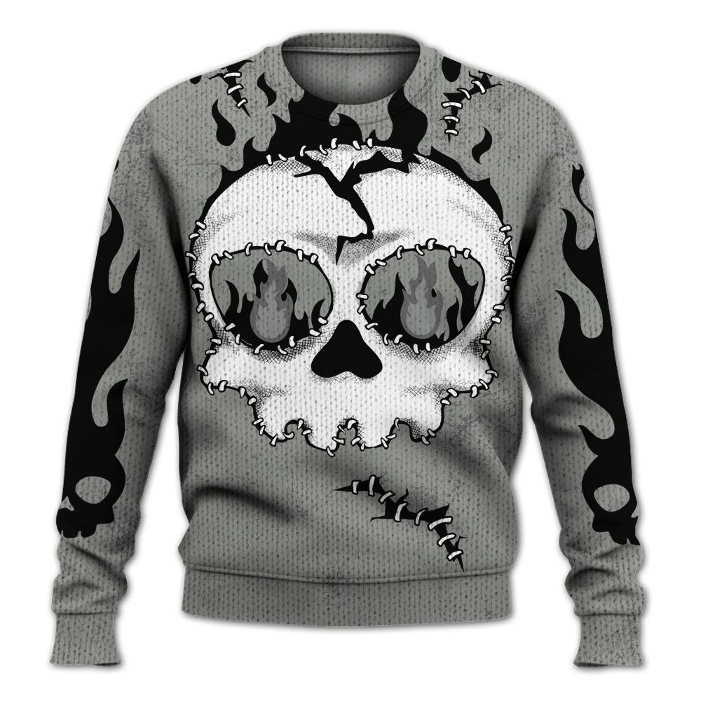 Knitted Sweater To Match Paris Olympics 4s - Cracked Skull Stitches