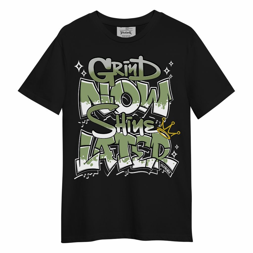 Shirt To Match Oil Green 4s - Grind Shine Sneaker Tee Streetwear Unisex Shirt