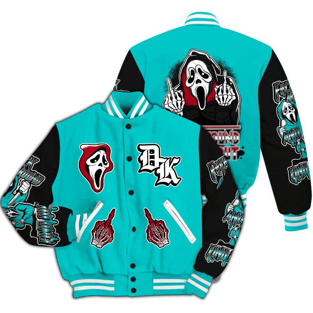Varsity Jacket To Match Air Griffey Max 1 Freshwater - F#CK And Find Out Graphic All Over Print