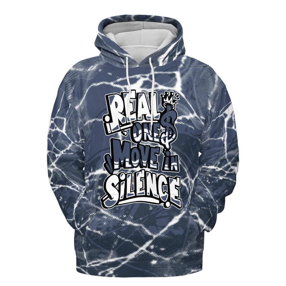 Hoodie To Match Low Diffused Blue 11s Hoodie - Ones Move In Silence Graphic Profound Hoodie Unisex