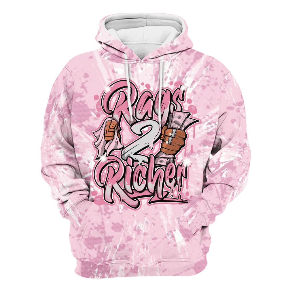 Hoodie To Match Orchid 4s - Rag 2 Rich Graphic Luxury All Over Print