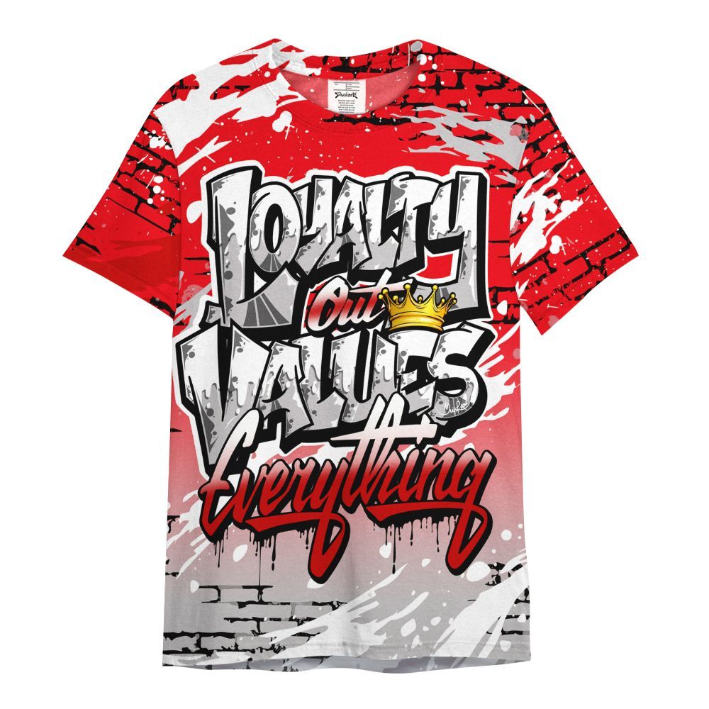 Shirt To Match Air Max 1 Low Poly - Values Of Loyalty Drip All Over Print