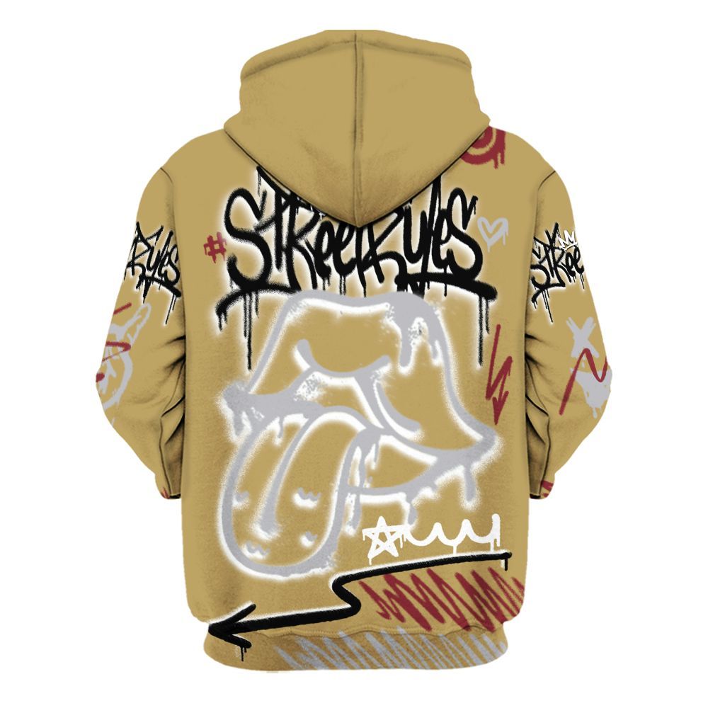 Hoodie To Match Kobe 4 Gold Medal - Break Rules Streetwear All Over Print