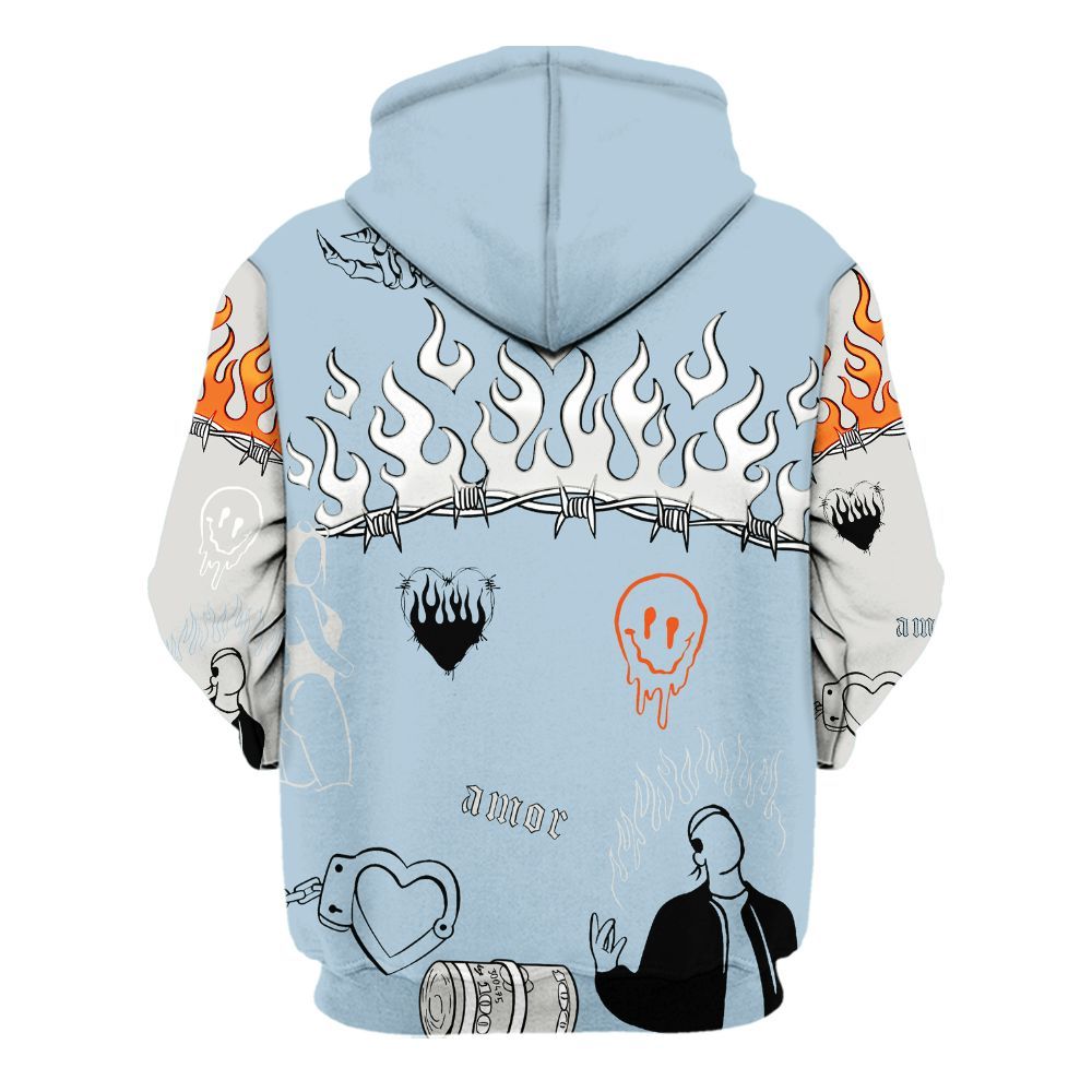 Hoodie To Match High OG Alaska 1s - Snake Trust No One All Over Print