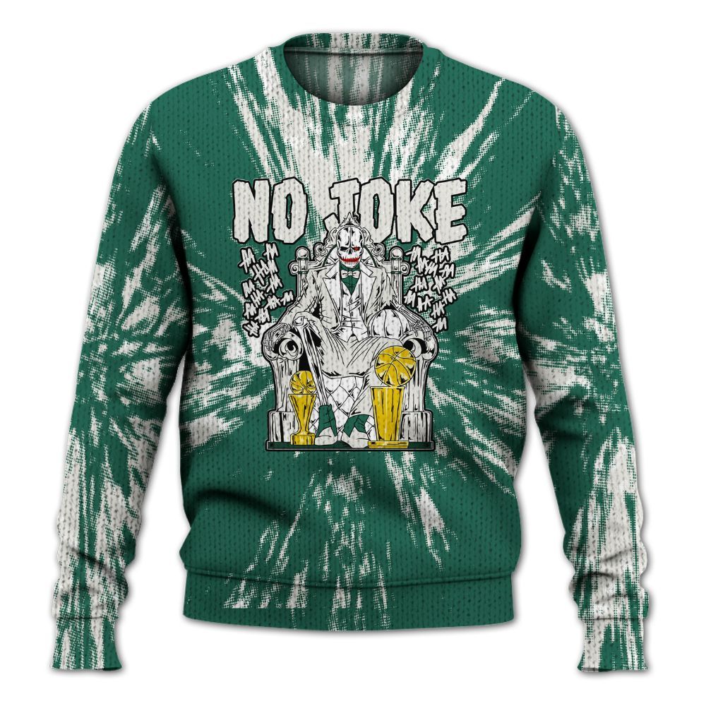 Knitted Sweater To Match Oxidized Green 4s - Ain't Joke Skeleton Luxury