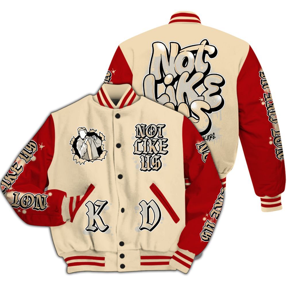 Varsity Jacket To Match Dunk Low Strawberry Waffle - None Like Us Graphic All Over Print