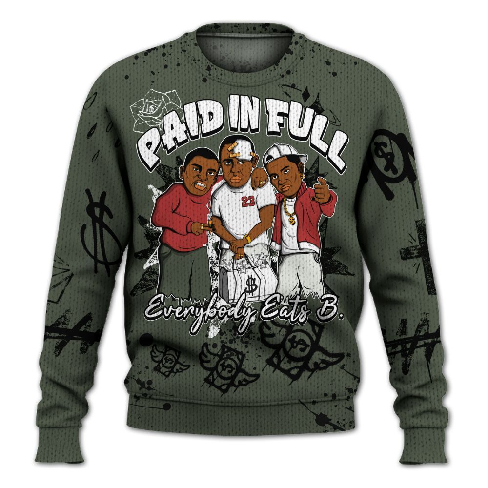 Sweater To Match Air Force 1 Low Year Of The Snake Shirt, Everybody Paid In Full Crayon Graphic