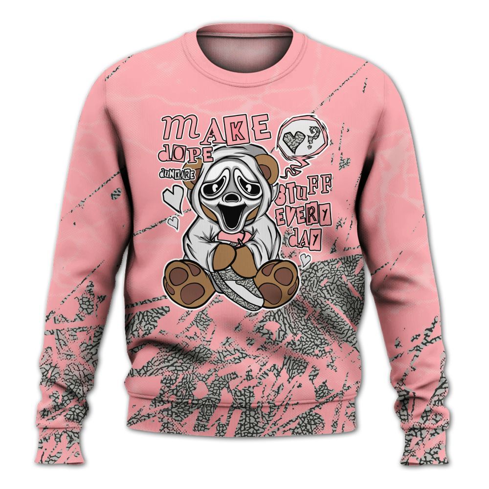 Sweatshirt To Match Retro Wings 3s - Make Dopes Bear Profound All Over Print