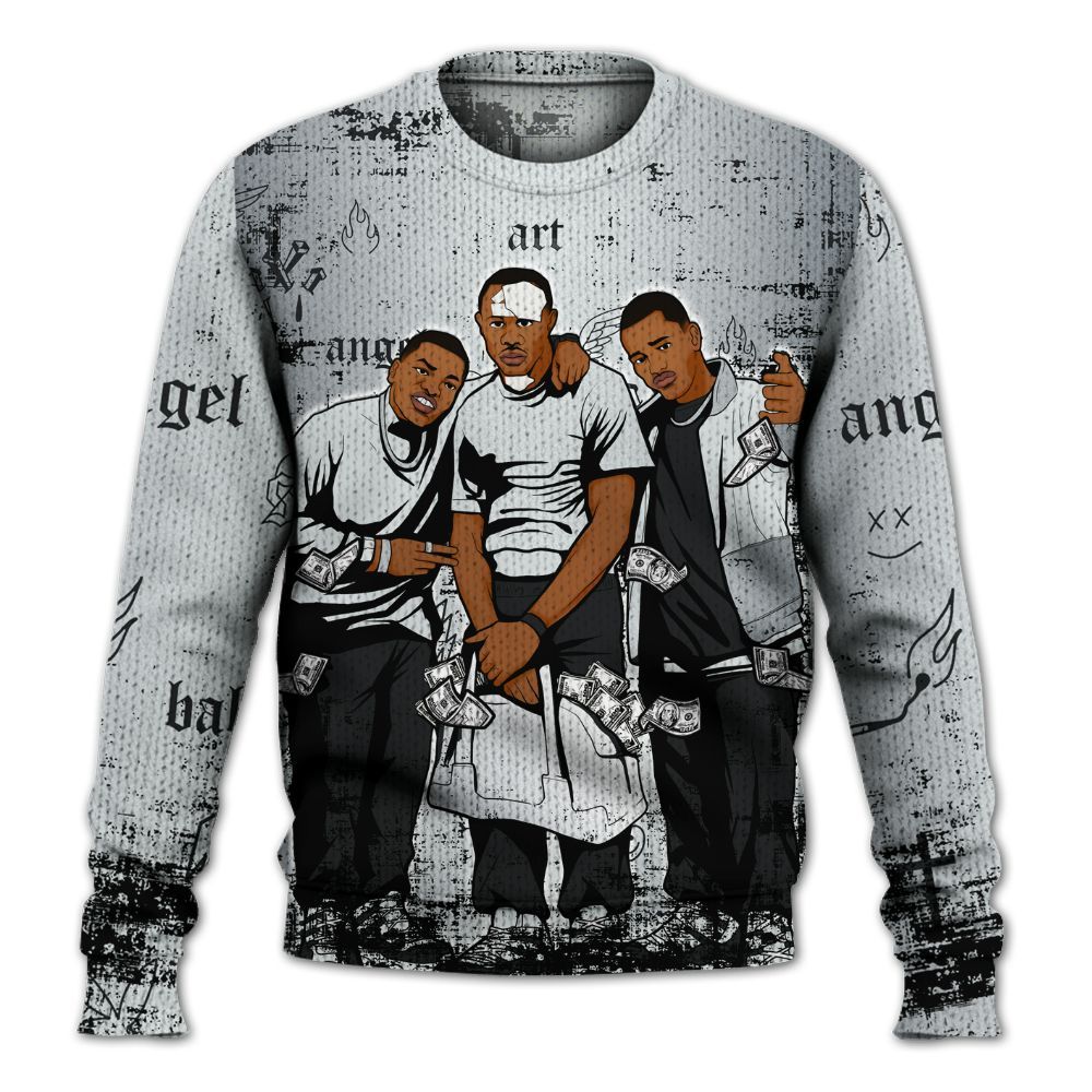 Sweater To Match Cap And Gown 6s - Paid In Full Money Graphic