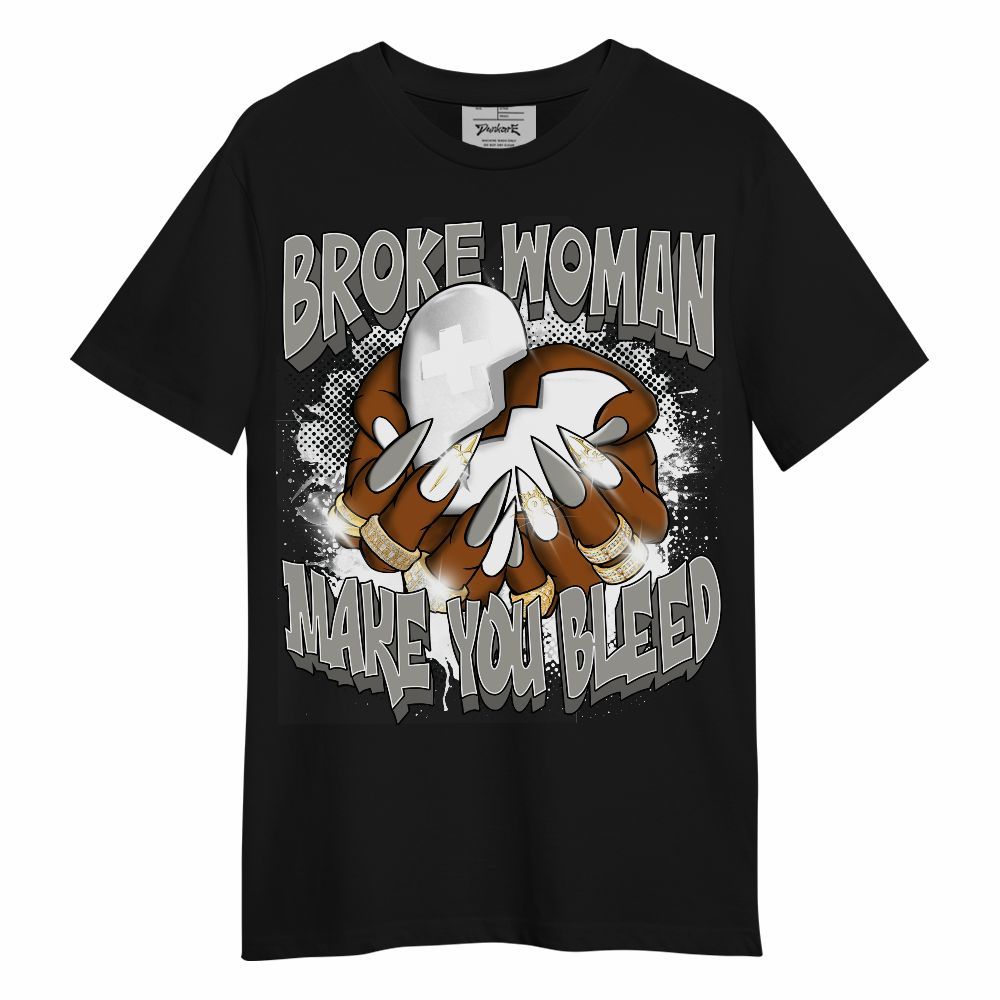 Shirt To Match High Satin Shadow 1s - Broke Woman Heart Retro Unisex Shirt