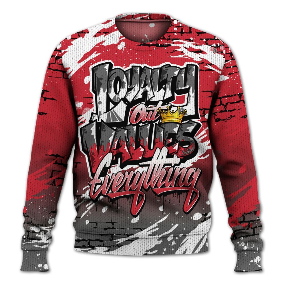 Sweater To Match Bunny 2025 8s - Values Of Loyalty Drip Graphic