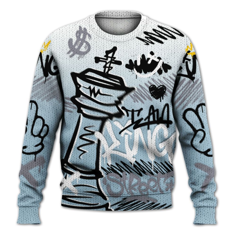 Knitted Sweater To Match Chambray 7s - Street King Chess Streetwear