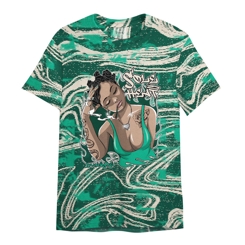 Shirt To Match Oxidized Green 4s - Sole Heat Unique Blurry Graphic Shirt Unisex