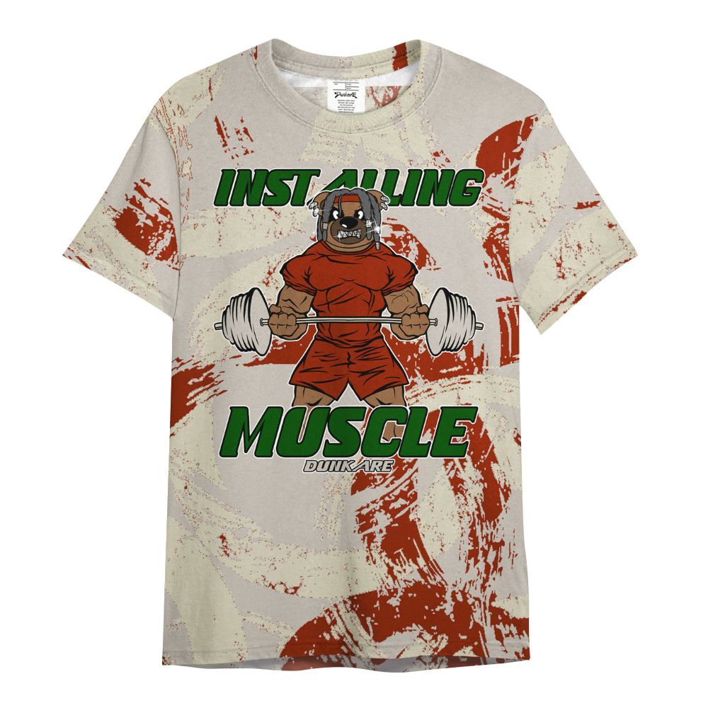 Shirt To Match El Grito 5s - Installing Muscle Bear Circle Slpash All Over Print