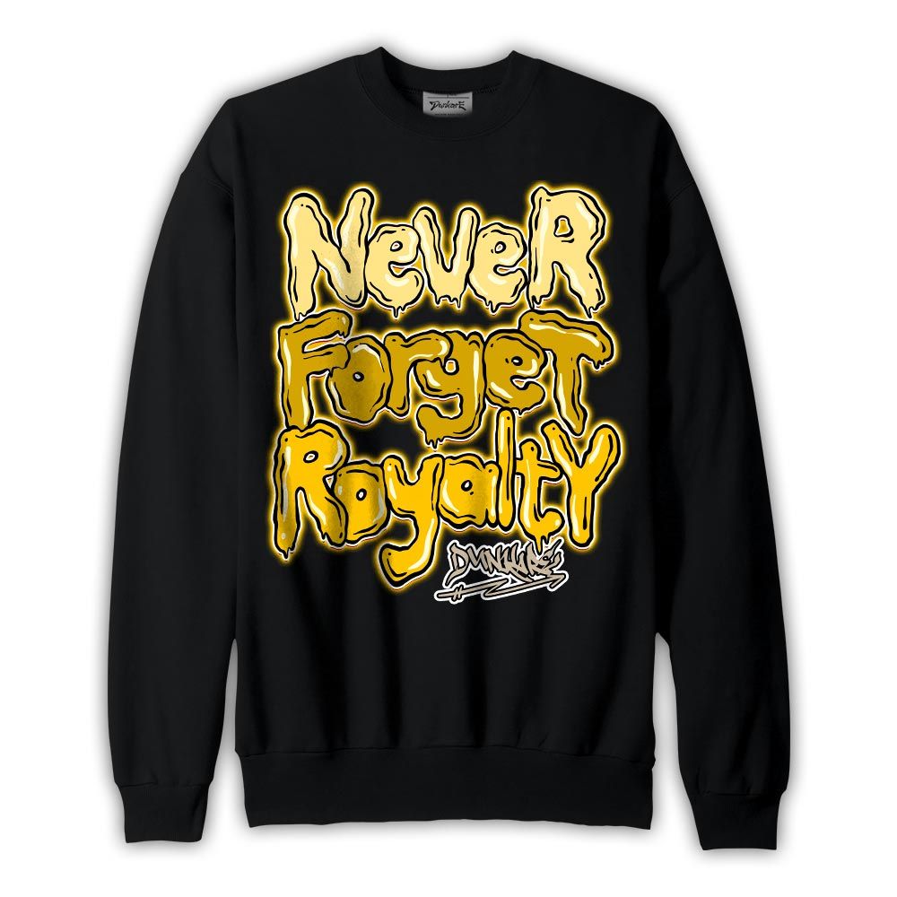 Sweatshirt To match Vivid Sulfur 4s Sweatshirt - Never Forget Royalty Graffiti Graphic