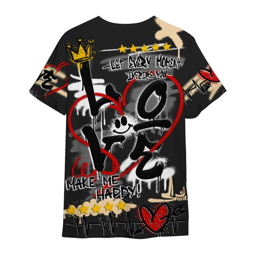 Shirt To Match Kobe 9 EM Mambacita - Happy Love Beats Graffiti Streetwear All Over Print