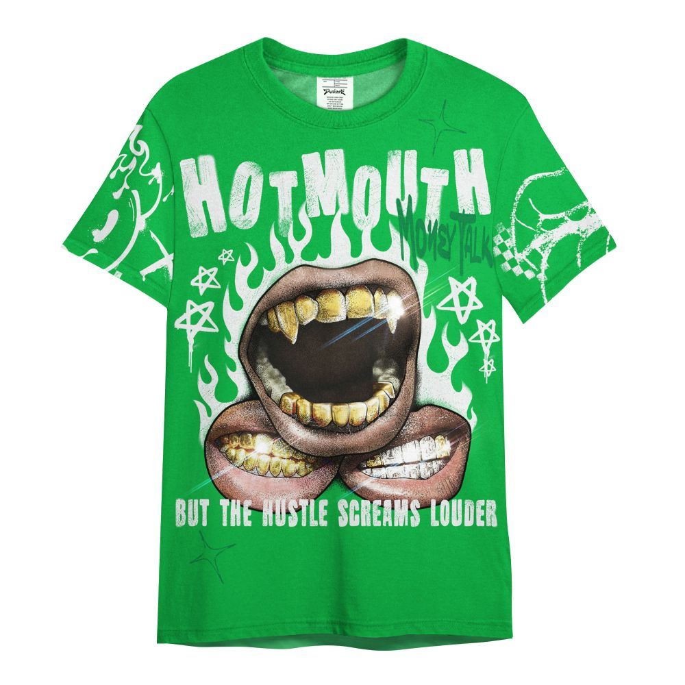 Shirt To Match Lucky Green 5s - Mouth Burning Street Style All Over Print