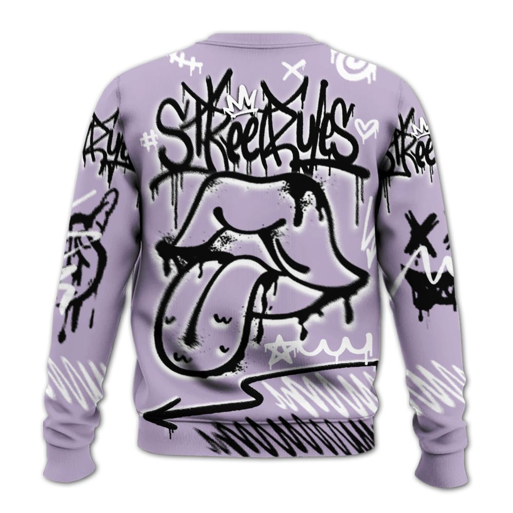 Sweatshirt To Match Low Pure Violet 11s - Break Rules Streetwear All Over Print