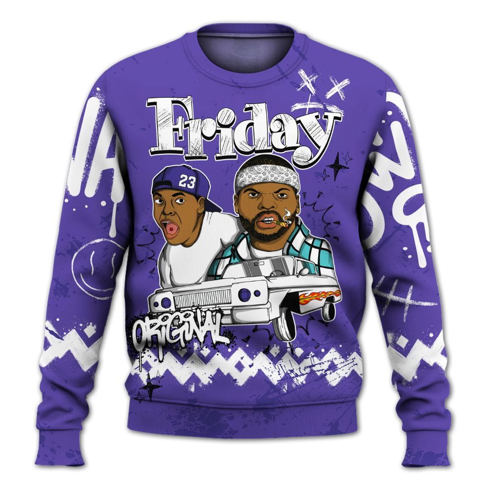 Sweatshirt To Match Low Hornets 1s - Friday Sneaker Crayon All Over Print