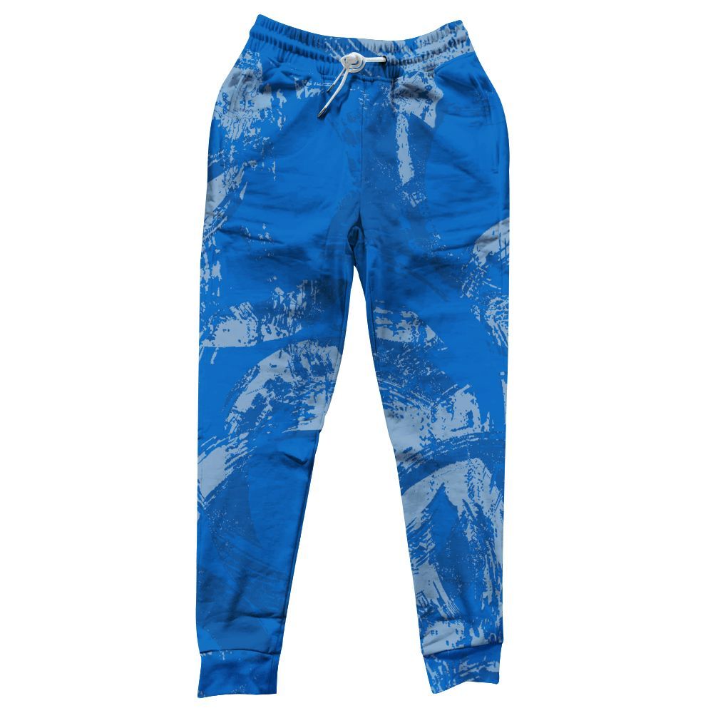 Sweatpant To Match Blueberry 12s - Circle Slpash All Over Print