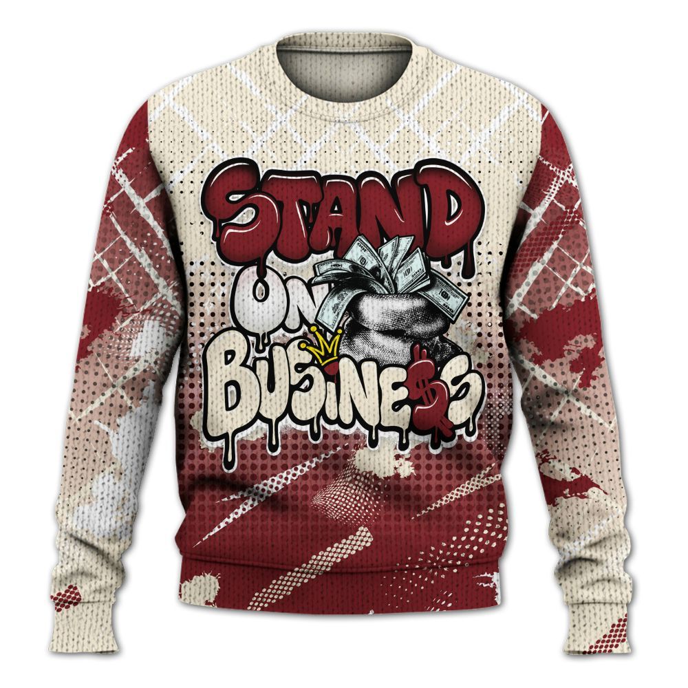 Sweater To Match Valentine's Day 2026 4s - Halftone Stand Business Dripping Graphic