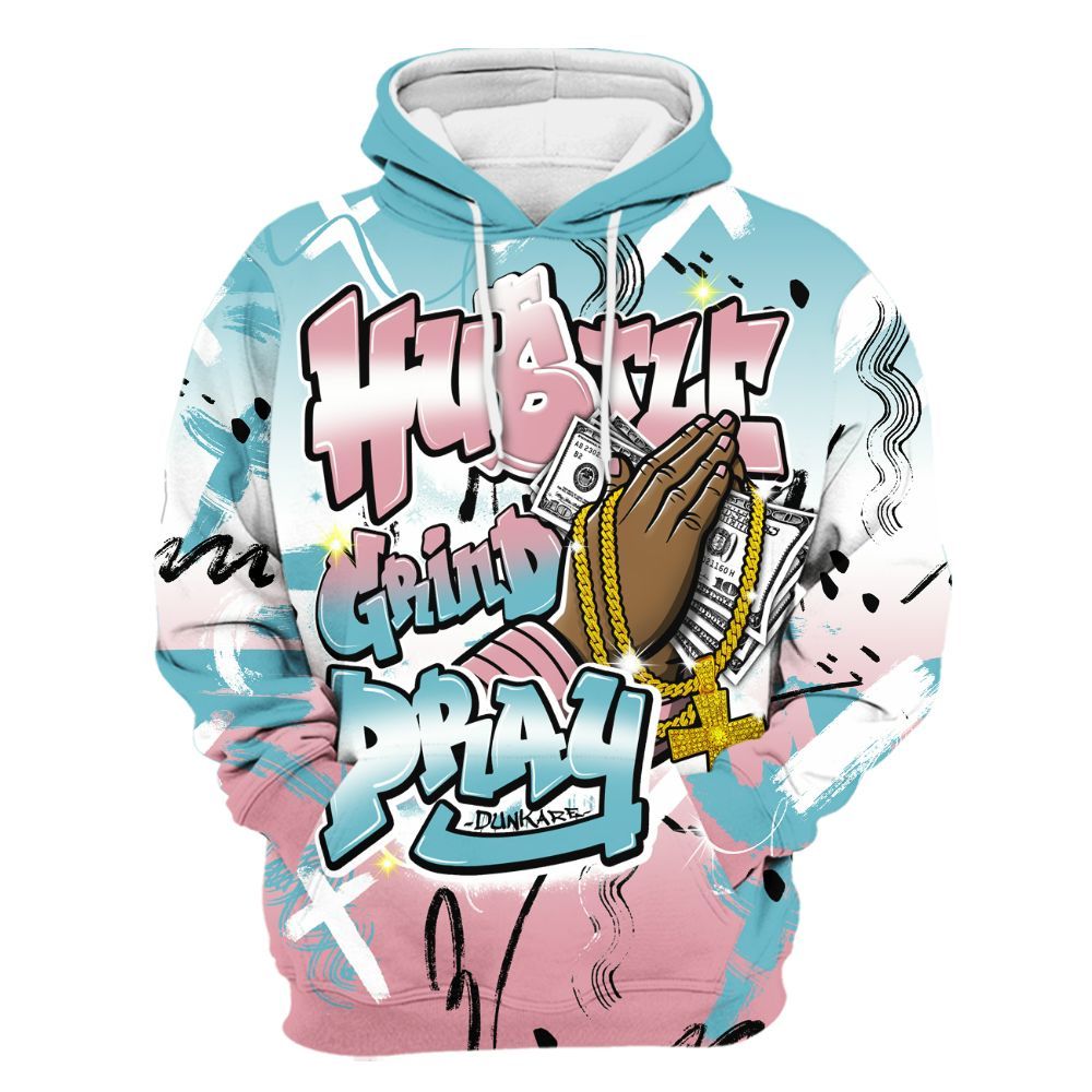 Hoodie To Match Doernbecher 6s - Money Hustle Grind Pray All Over Print