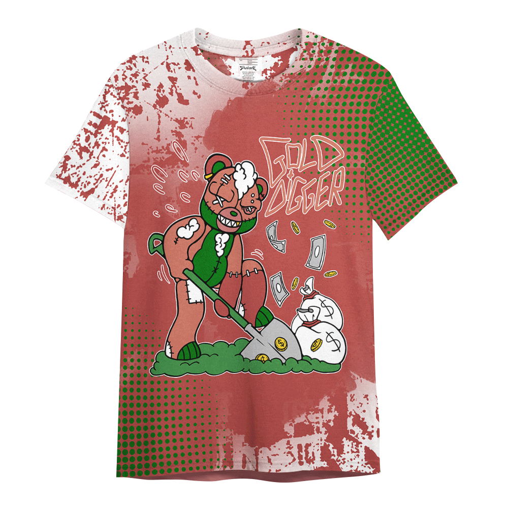 Shirt To Match Dune Red 13s - Goal Digger Glitch Dot Shirt Unisex